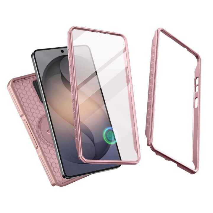 Dėklas Samsung Galaxy S26 Ultra Tech-Protect Kevlar MagSafe 2-Set, rožinis