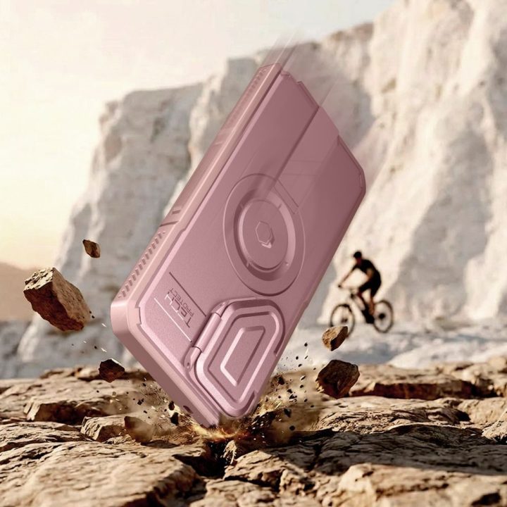 Dėklas Samsung Galaxy S26 Ultra Tech-Protect Kevlar MagSafe 2-Set, rožinis