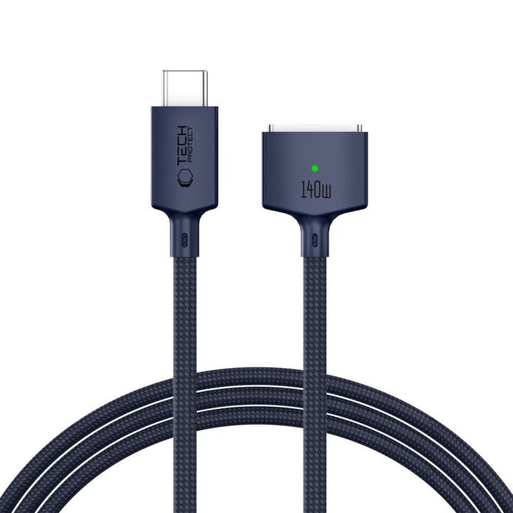 Tech-Protect Ultraboost USB-C / MagSafe 3 įkrovimo laidas, tamsiai mėlynas