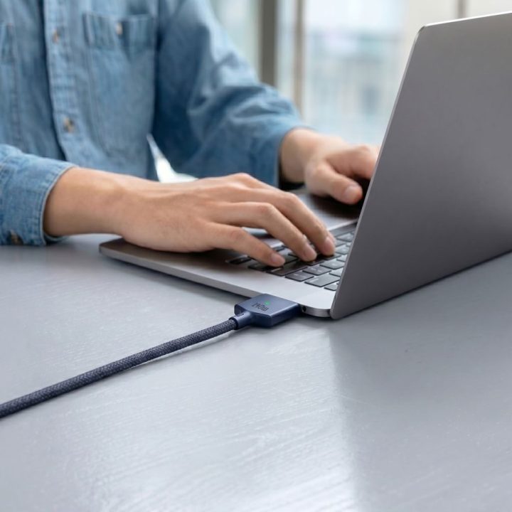Tech-Protect Ultraboost USB-C / MagSafe 3 įkrovimo laidas, tamsiai mėlynas