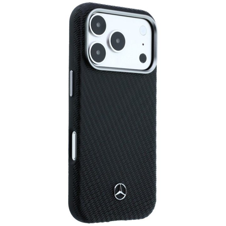 Mercedes-Benz dėklas iPhone 17 Pro su MagSafe, juodas