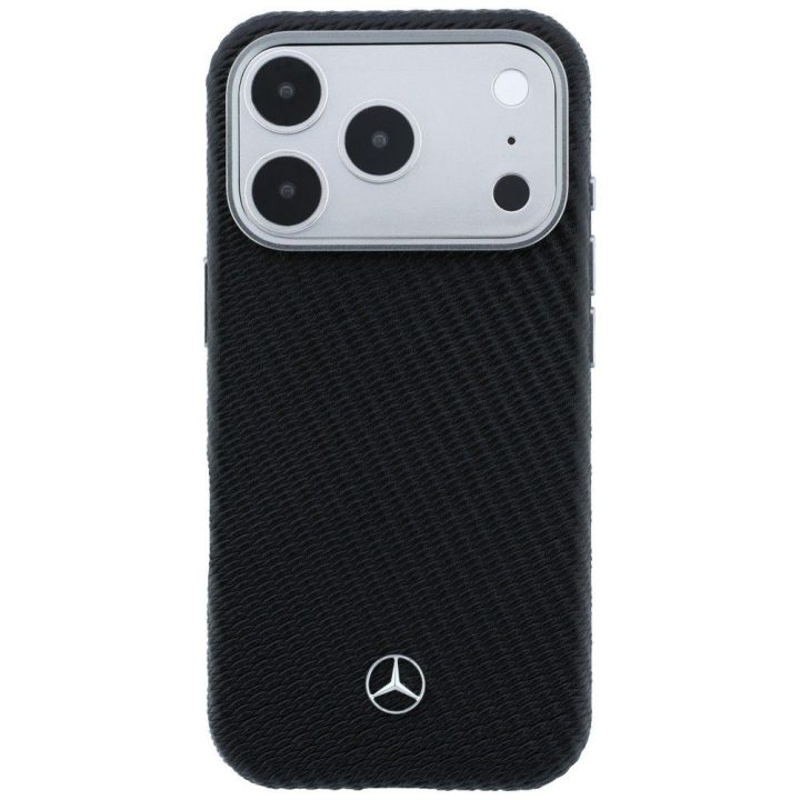 Mercedes-Benz dėklas iPhone 17 Pro su MagSafe, juodas