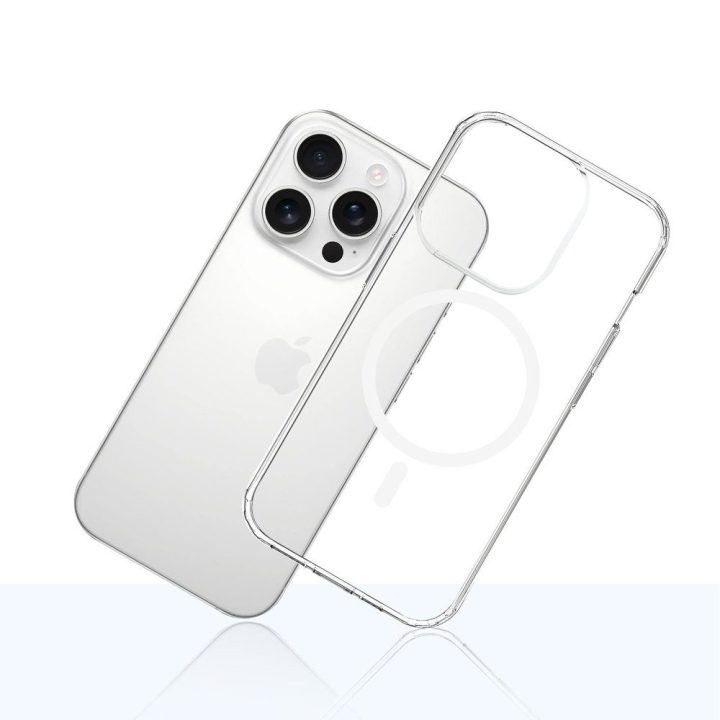 Permatomas dėklas iPhone 15 Pro Max su MagSafe