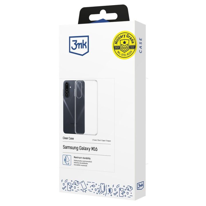 Permatomas dėklas Samsung Galaxy M16 5G telefonui