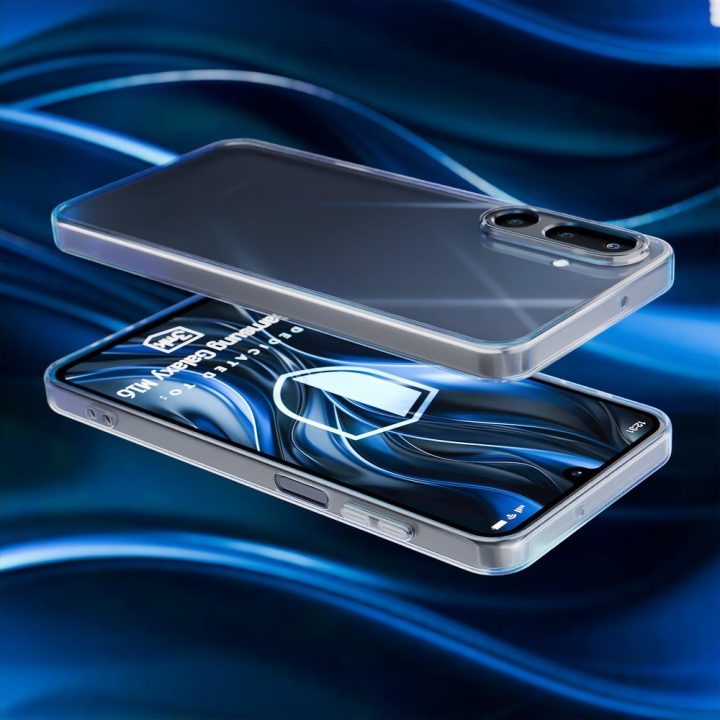 Permatomas dėklas Samsung Galaxy M16 5G telefonui
