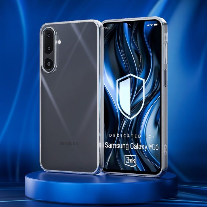 Permatomas dėklas Samsung Galaxy M16 5G telefonui
