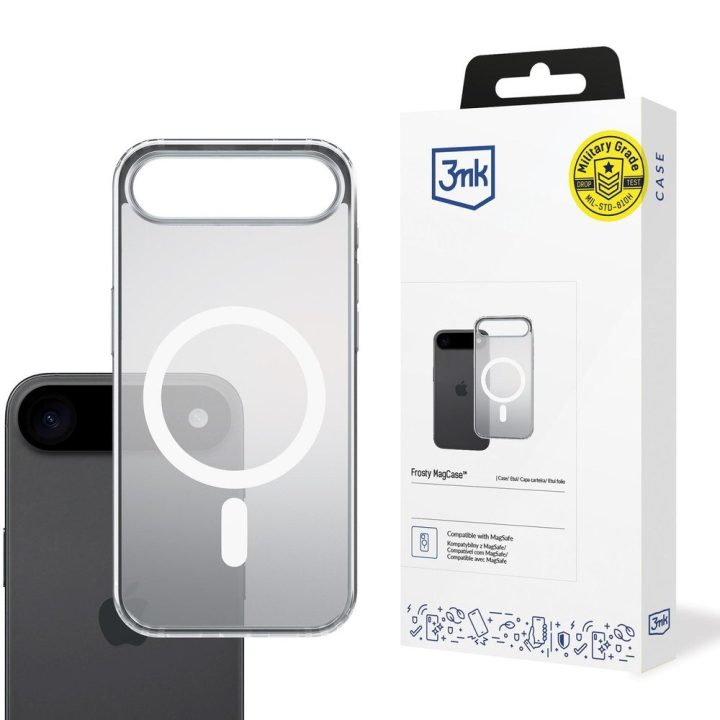 Dėklas iPhone 17 Air 3mk Frosty MagCase baltas