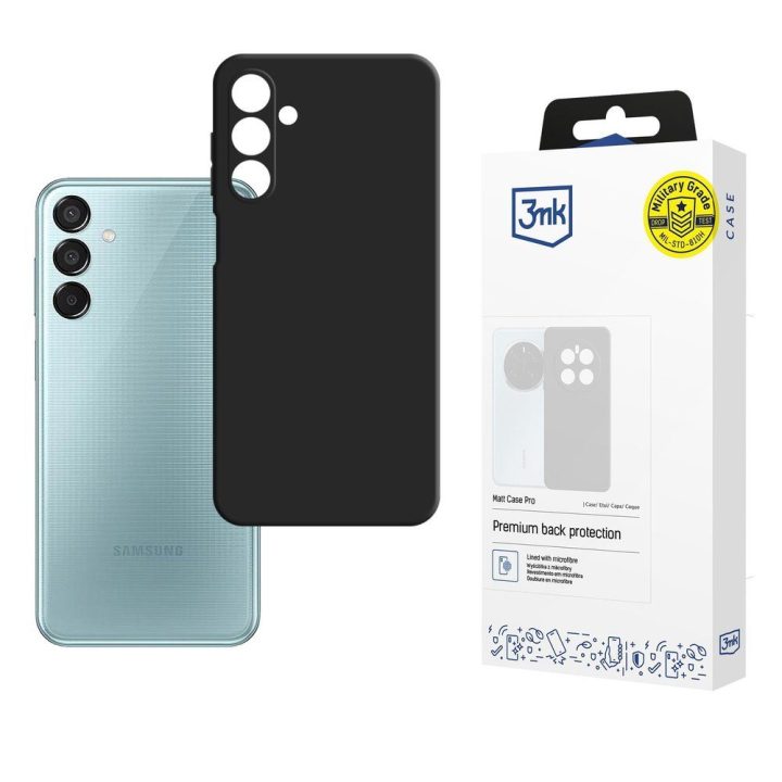 Juodas dėklas 3mk Matt Case Pro Samsung Galaxy M16 5G