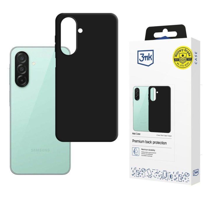 Juodas dėklas 3mk Matt Case Samsung Galaxy A27 5G telefonui