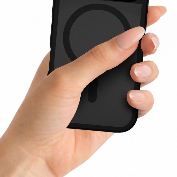 Juodas 3mk Misty MagCase dėklas iPhone 16 Pro Max telefonui