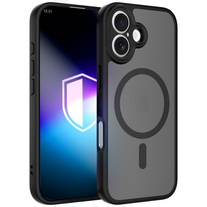 Dėklas 3mk Misty MagCase iPhone 17 telefonui, juodas