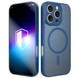 Mėlynas dėklas iPhone 16 Pro telefonui 3mk Misty MagCase