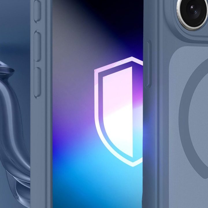 Mėlynas dėklas iPhone 16 Pro telefonui 3mk Misty MagCase