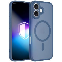 „3mk Misty MagCase“ dėklas „iPhone 17“ telefonui, mėlynas