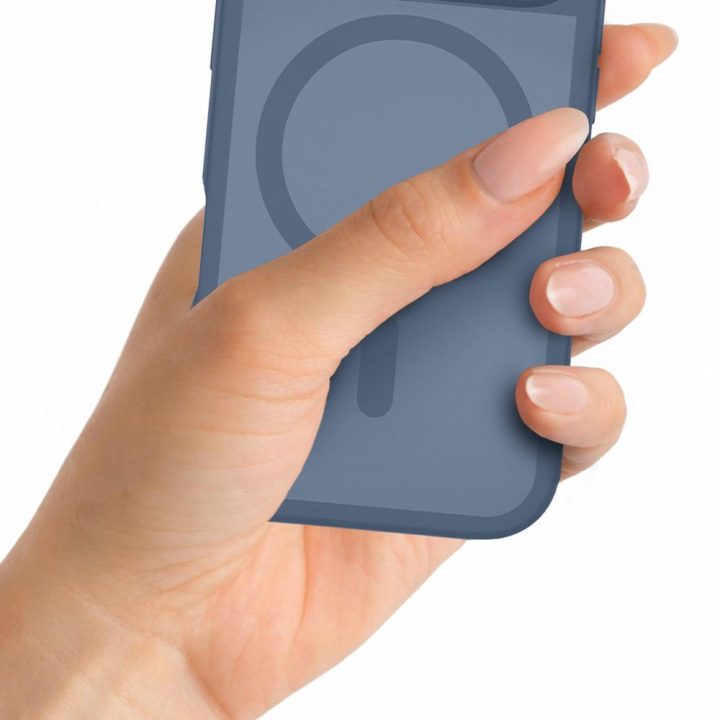 „3mk Misty MagCase“ dėklas „iPhone 17“ telefonui, mėlynas