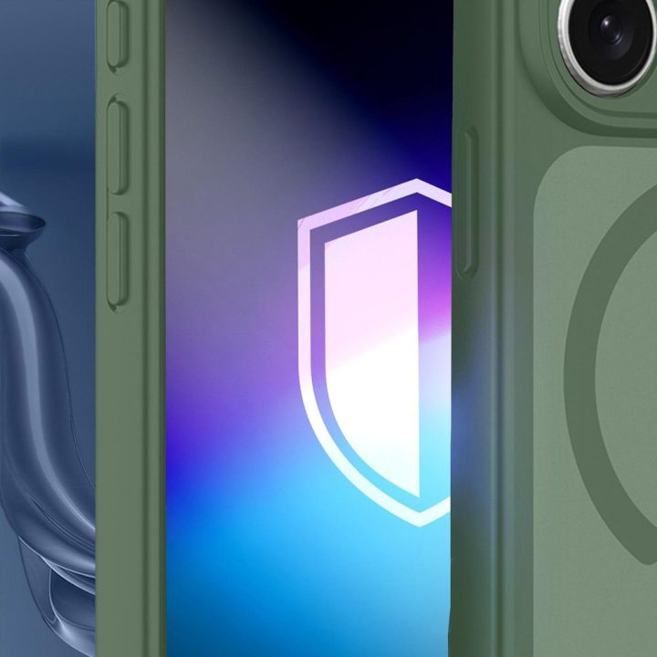 3mk Misty MagCase dėklas iPhone 16 Pro telefonui, žalias