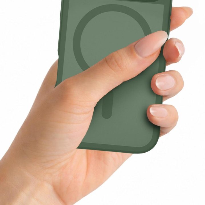 3mk Misty MagCase dėklas iPhone 16 Pro telefonui, žalias