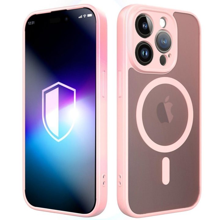 Rožinis dėklas 3mk Misty MagCase iPhone 15 Pro