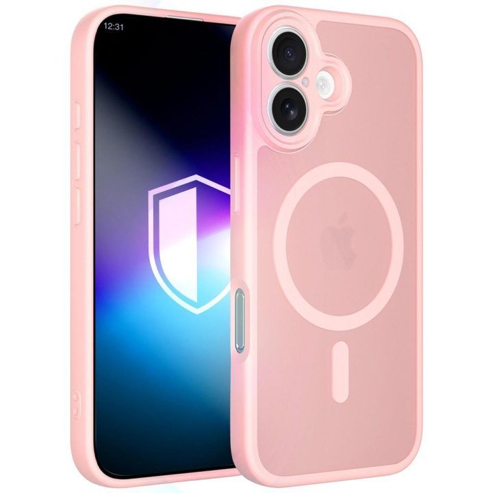 Rožinis dėklas iPhone 16 3mk Misty MagCase