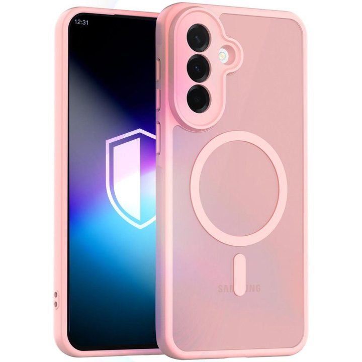Samsung Galaxy A57 dėklas 3mk Misty MagCase, rožinis