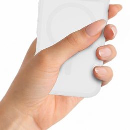 Balta dėklas 3mk Misty MagCase iPhone 14 Pro telefonui
