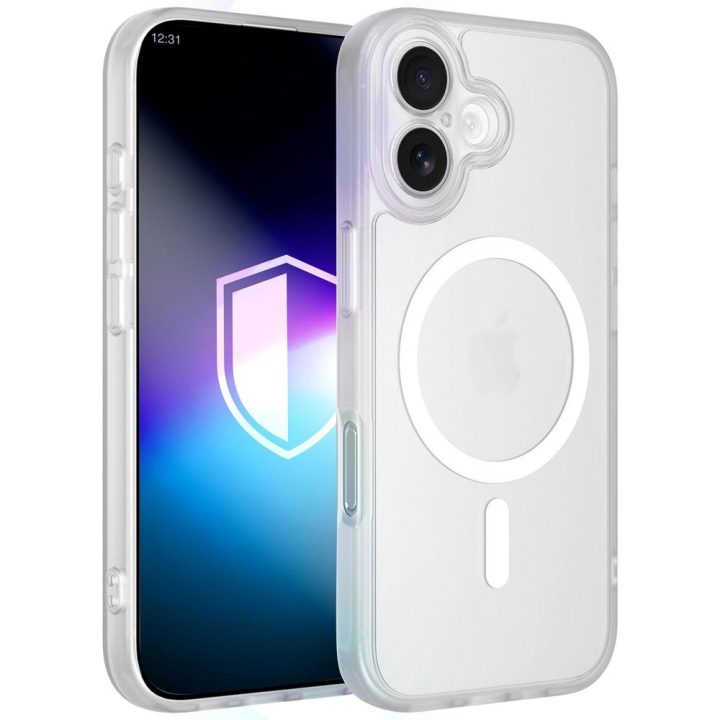 Baltas dėklas iPhone 17 su MagSafe