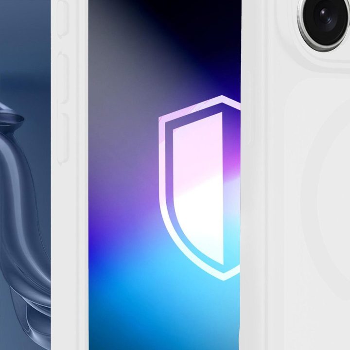 3mk Misty MagCase dėklas iPhone 17 Pro telefonui, baltas