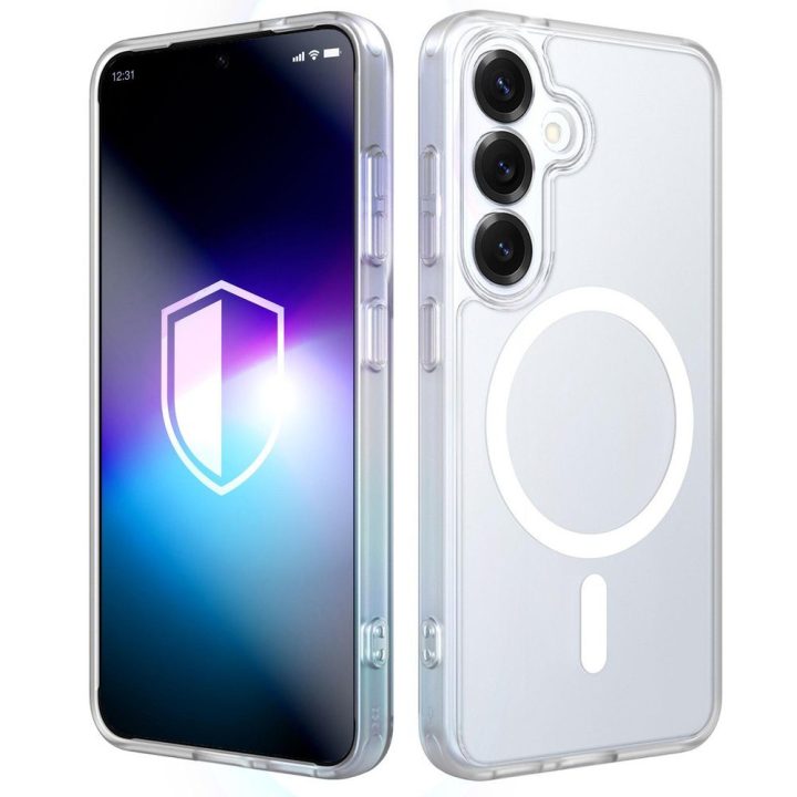 Balta dėklas Samsung Galaxy S25 telefonui 3mk Misty MagCase