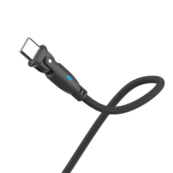 USB-C į USB-C laidas 1 m, juodas, 100 W
