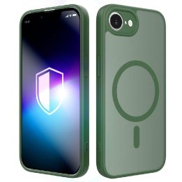 Žalias 3mk Misty MagCase dėklas iPhone 16E / 17E telefonui