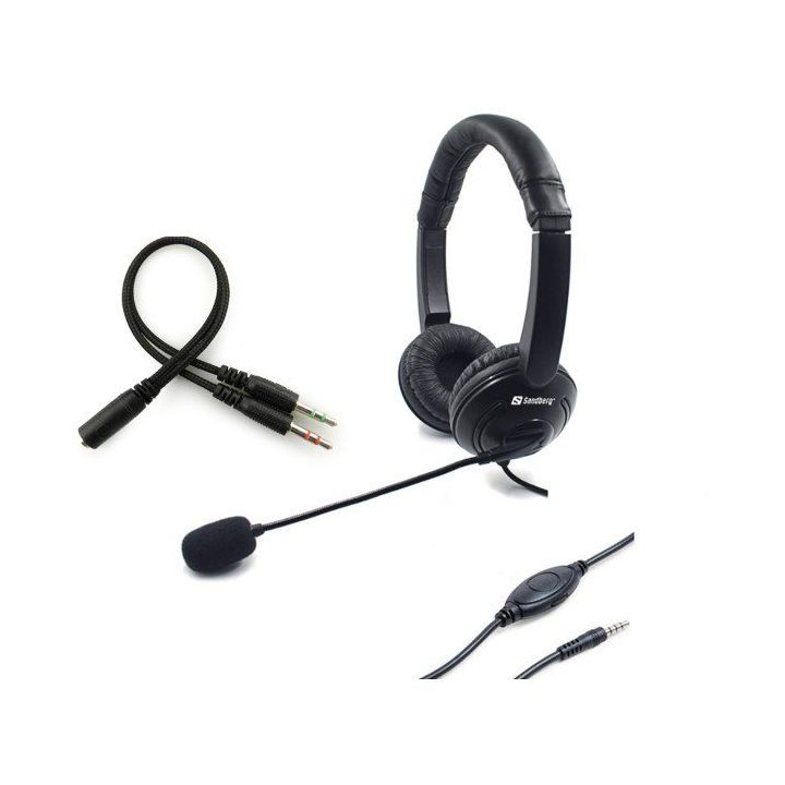 Sandberg 326-15 ausinės su mikrofonu ir 3,5 mm adapteriu