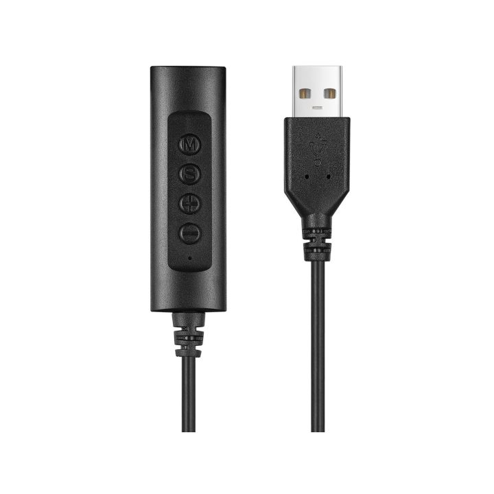 Sandberg 126-21 2 viename biuro ausinės su jack ir USB jungtimi