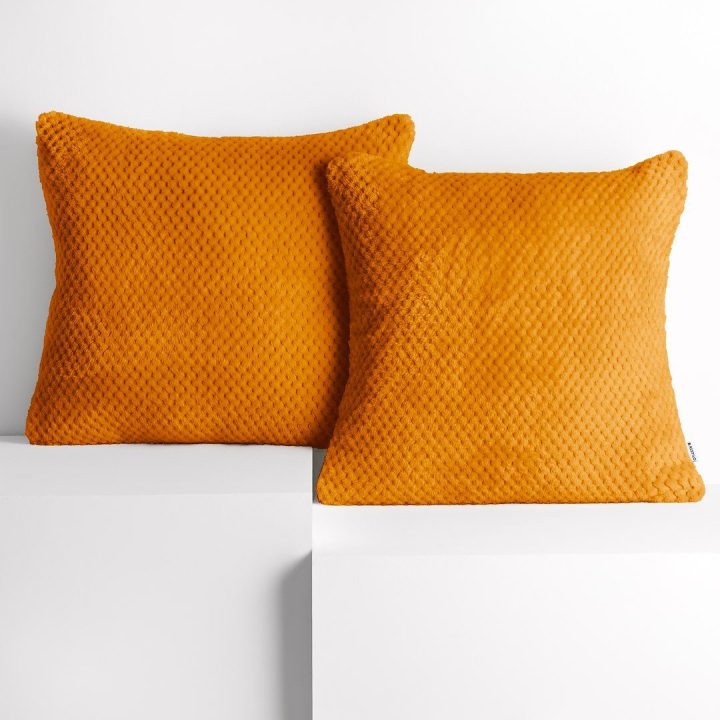 Pagalvės užvalkalas Henry Restilo 45 × 45 cm, oranžinis, 2 vnt.