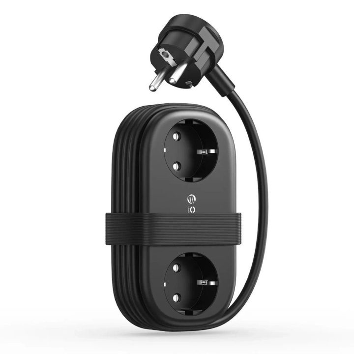 Orico AP3 20 W GaN maitinimo juosta 2 x AC, 2 x USB-A, 1 x USB-C, juoda