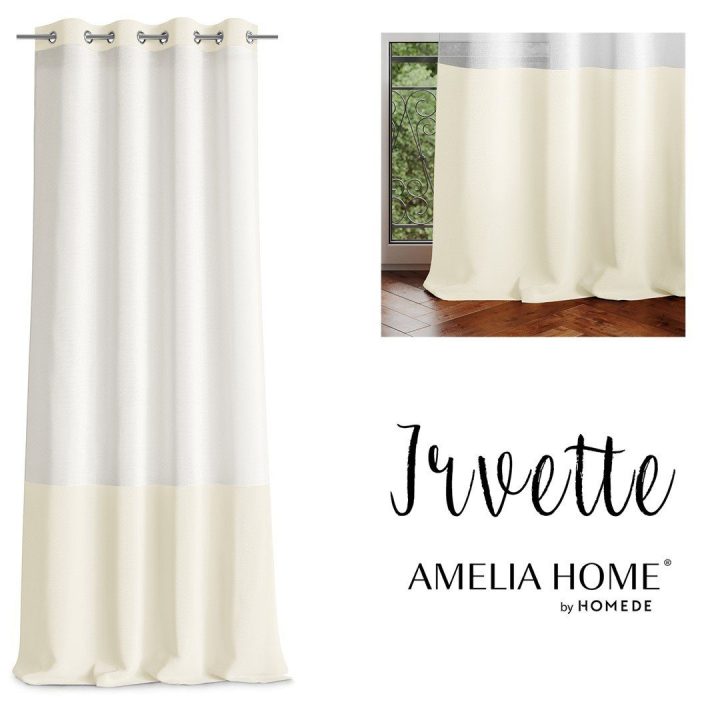 Užuolaida su kilpomis Irvette AmeliaHome 140 × 250 cm, kreminė
