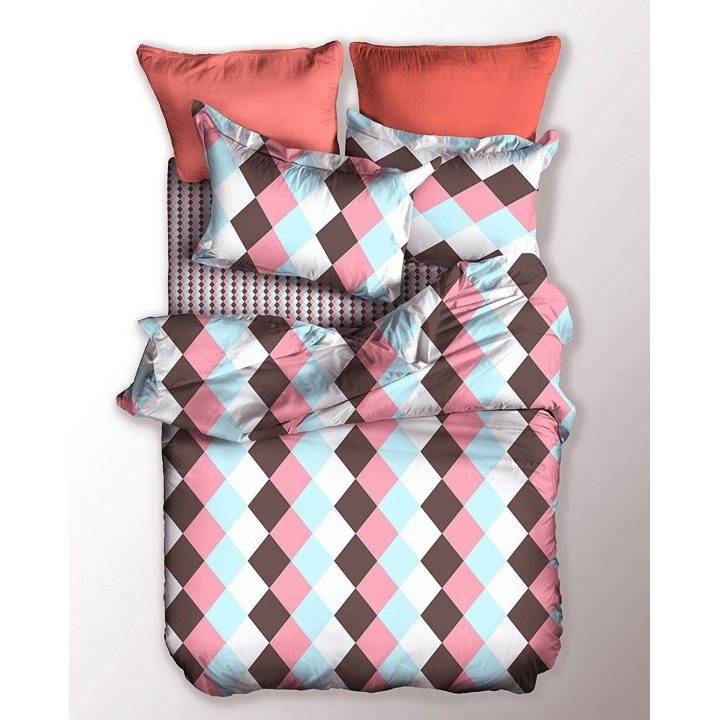 Patalynės komplektas Basic Geo AmeliaHome 155 × 220 cm + 1 × 80 × 80 cm