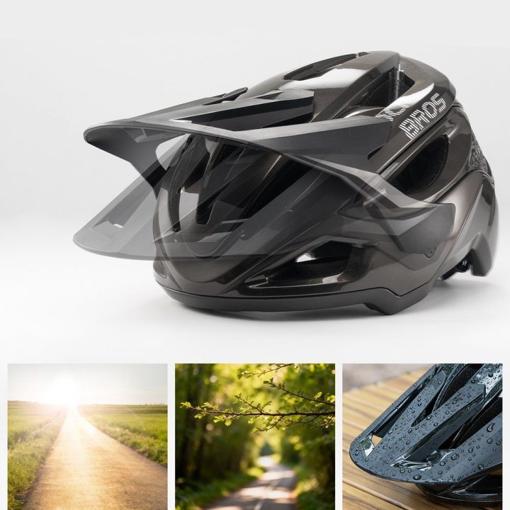 Kalnų dviračio šalmas Rockbros LK-99, 58–62 cm, juodas