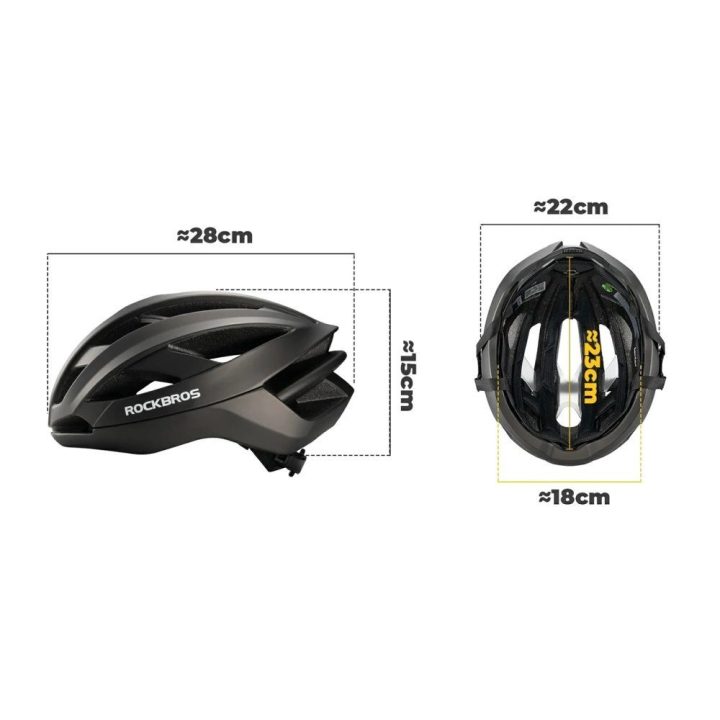 Dviračio šalmas Rockbros LK-69, juodas, 58–62 cm