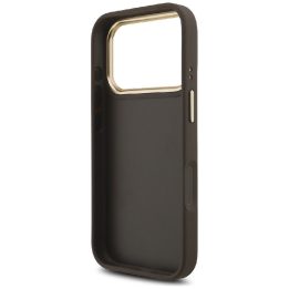 Telefono dėklas iPhone 17 Pro Guess 4G Big 4G Classic Logo Big Strap, rudas