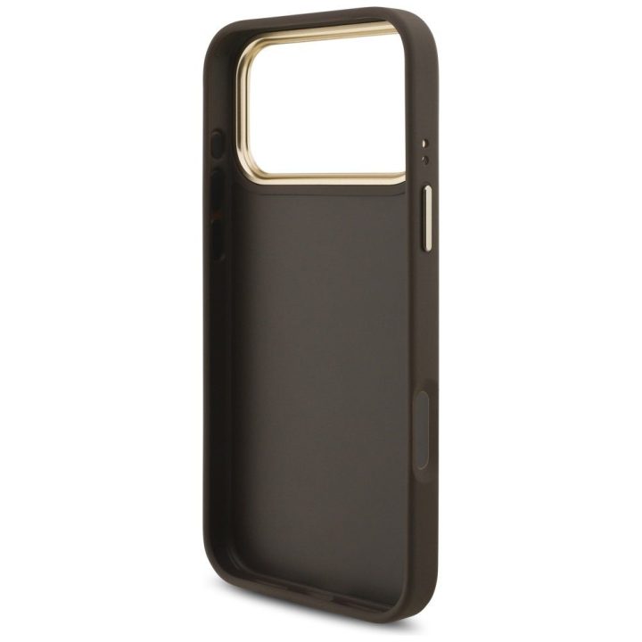 Guess 4G Big 4G Classic Logo Big Strap telefono dėklas iPhone 17 Pro Max, rudas