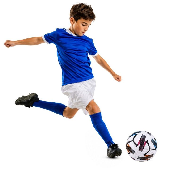 Baltas treniruočių futbolo kamuolys, 5 dydis, 22 cm