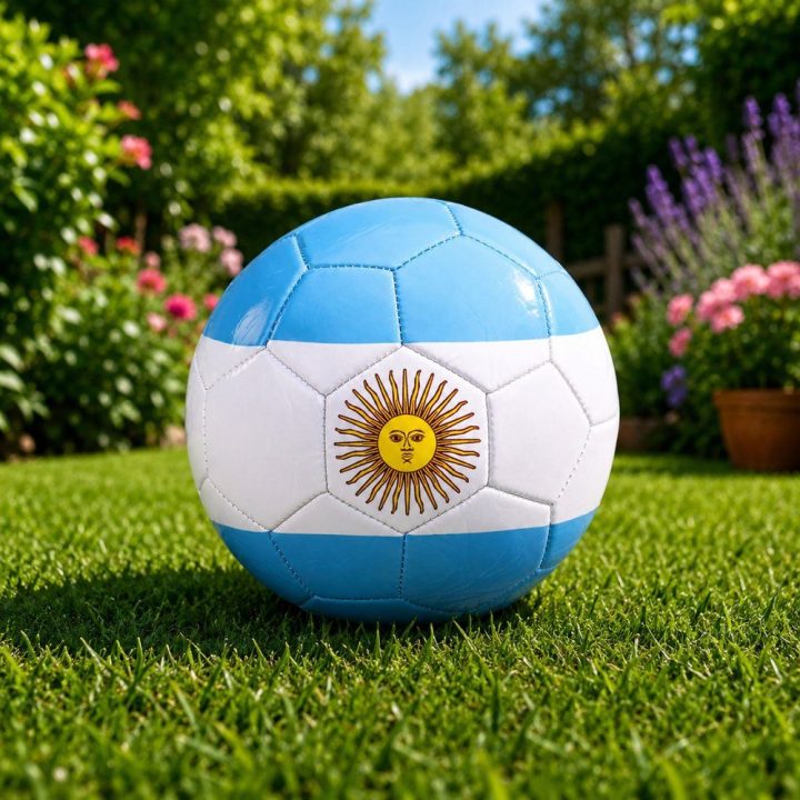 Argentina spalvų treniruočių futbolo kamuolys, 5 dydis
