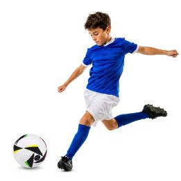 Baltas žaislinis treniruočių futbolo kamuolys, 5 dydis
