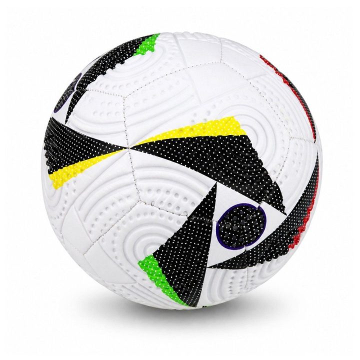Baltas žaislinis treniruočių futbolo kamuolys, 5 dydis