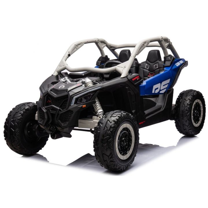 Mėlynas akumuliatorinis automobilis Maverick CAN-AM Turbo RR