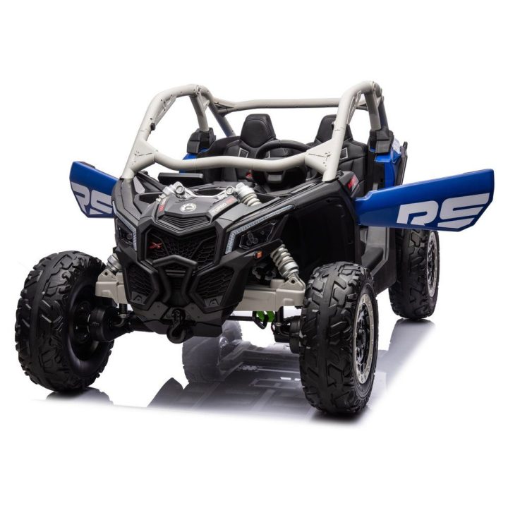 Mėlynas akumuliatorinis automobilis Maverick CAN-AM Turbo RR
