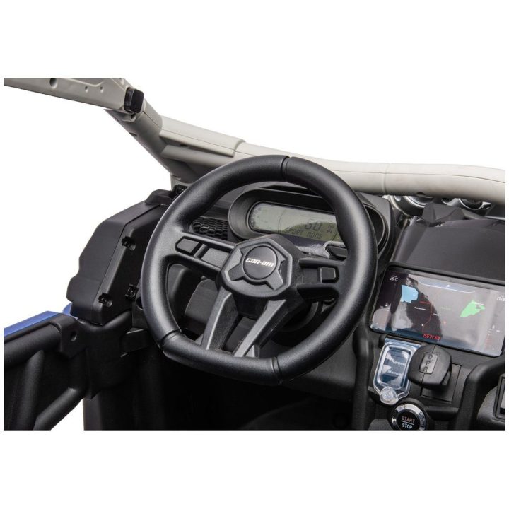 Mėlynas akumuliatorinis automobilis Maverick CAN-AM Turbo RR