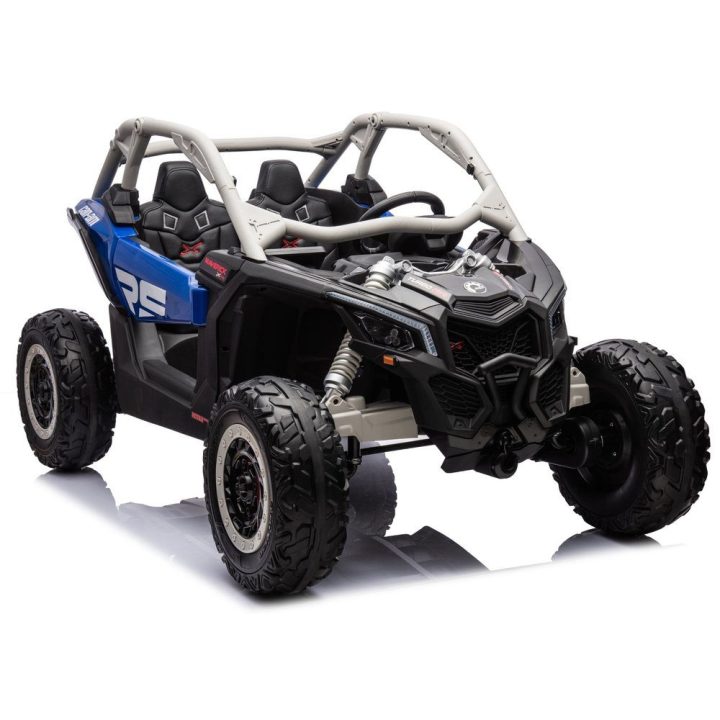 Mėlynas akumuliatorinis automobilis Maverick CAN-AM Turbo RR