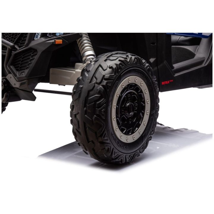 Mėlynas akumuliatorinis automobilis Maverick CAN-AM Turbo RR