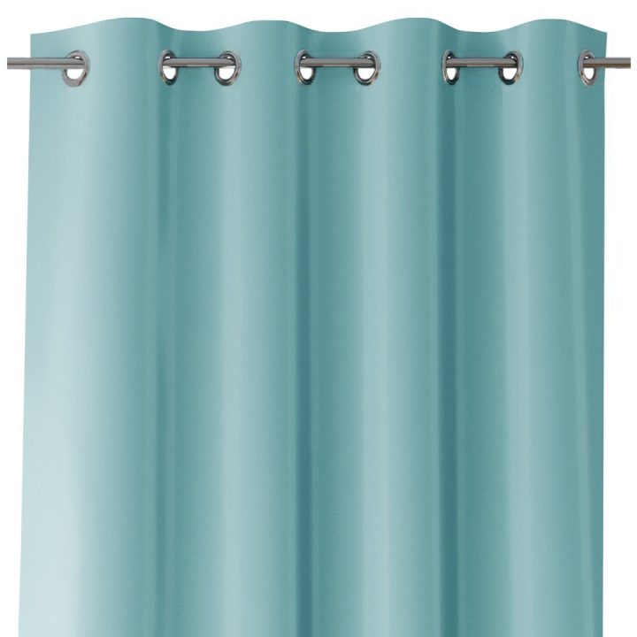 Mėlyna užuolaida su kilpomis AmeliaHome 140 × 250 cm